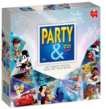Vier de 100e verjaardag van Disney met de nieuwe Party & Co editie voor het hele gezin! Deze versie is perfect voor kleine kinderen, omdat je niet hoeft te kunnen lezen om mee te spelen. Test jouw kennis van de magische wereld van Disney in verschillende categorieën en spelonderdelen, zoals gebaren, partybril, tekenen en wie ben ik?