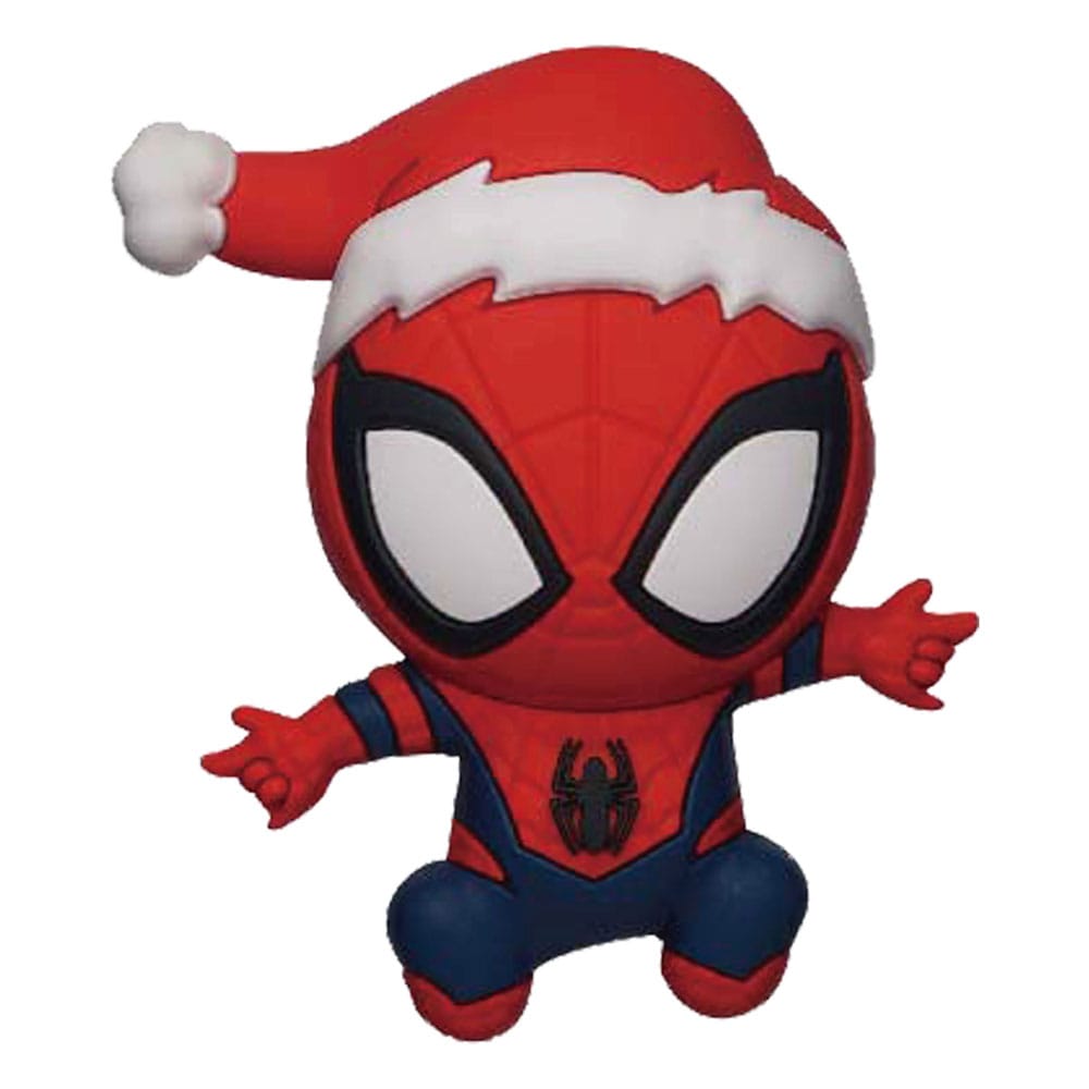 Spider-Man 'Kerstmis' 3D Foam Verzamelmagneten met een vrolijke en originele interpretatie van de superheld in een feestelijke setting, perfect voor het toevoegen van een seizoensgebonden sfeer aan elke Marvel-collectie.