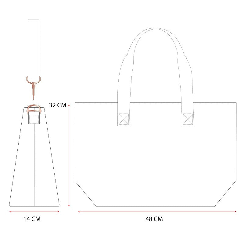 Functionele shopper met een stijlvol ontwerp, ideaal voor elke gelegenheid, van winkelen tot een dagje aan het strand.