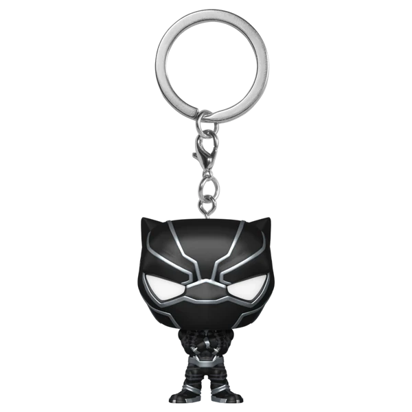 Met de Pop! Keychain Black Panther aan je sleutelbos heb je altijd een krachtige krijgsheer bij je, klaar voor elk avontuur in de Marvel-wereld.