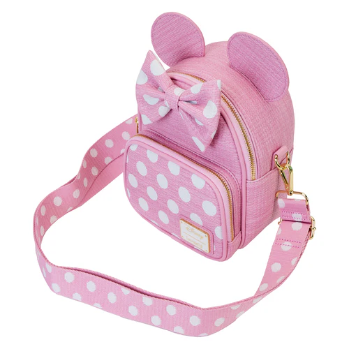 Loungefly Minnie Mouse Straw Convertible bag