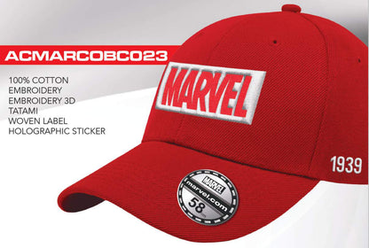 Toon je Marvel-stijl met deze stoere baseballcap, voorzien van het herkenbare Marvel-logo, ideaal voor casual looks en zonbescherming.