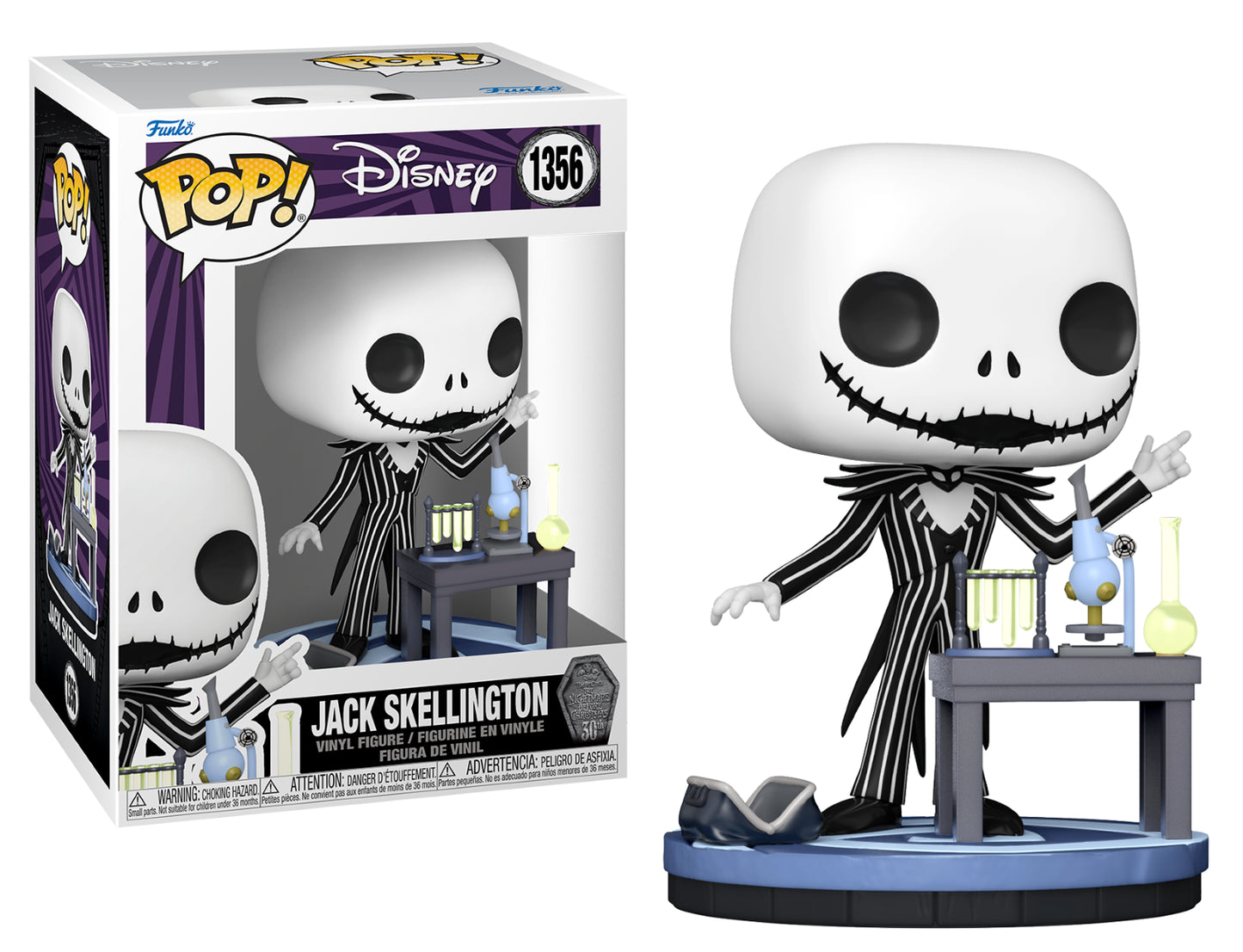 Funko PoP Jack Skellington Lab 30th Anniversary '1356'