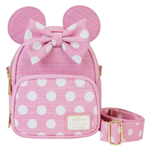 Loungefly Minnie Mouse Straw Convertible bag