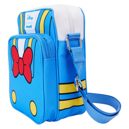 Celebrate Donald Duck's 90th anniversary with this stylish passport bag! Pack your essentials for a day of fun and excitement.