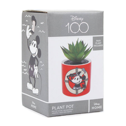 Disney 100 Mickey Mouse Plant Pot 'With Artificial Plant'