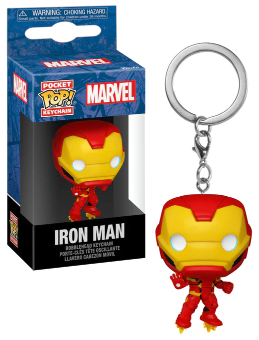 Pop! Sleutelhanger Iron Man, een slimme en charismatische aanvulling op je Marvel New Classics collectie voor heldhaftige avonturen.