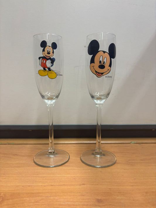 Mickey Mouse champagne glazen