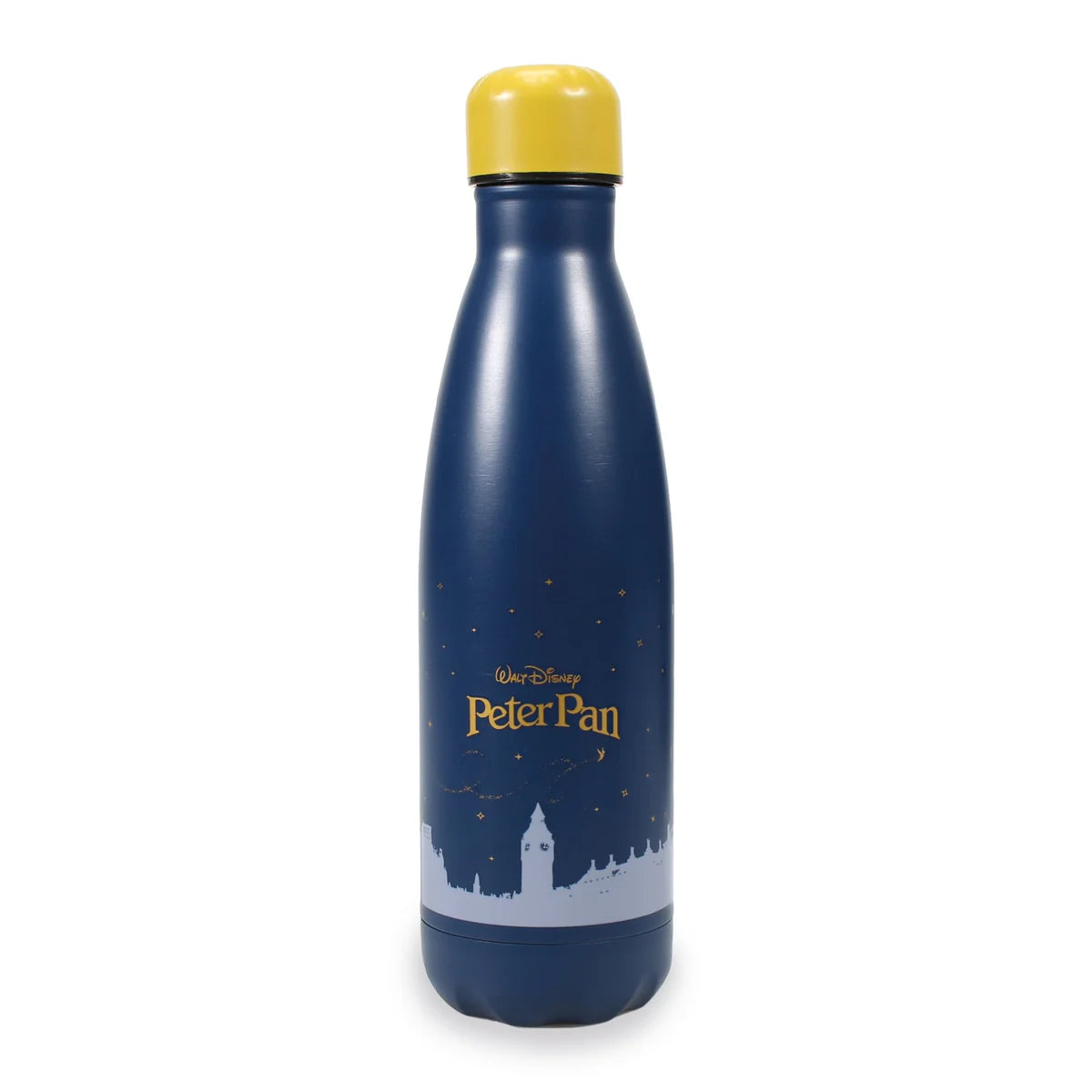 Prachtige Disney Peter Pan Neverland fles met afbeeldingen van Peter Pan, Tinkerbell en de sterrenhemel, ideaal voor dagelijks gebruik en milieuvriendelijk hergebruik.