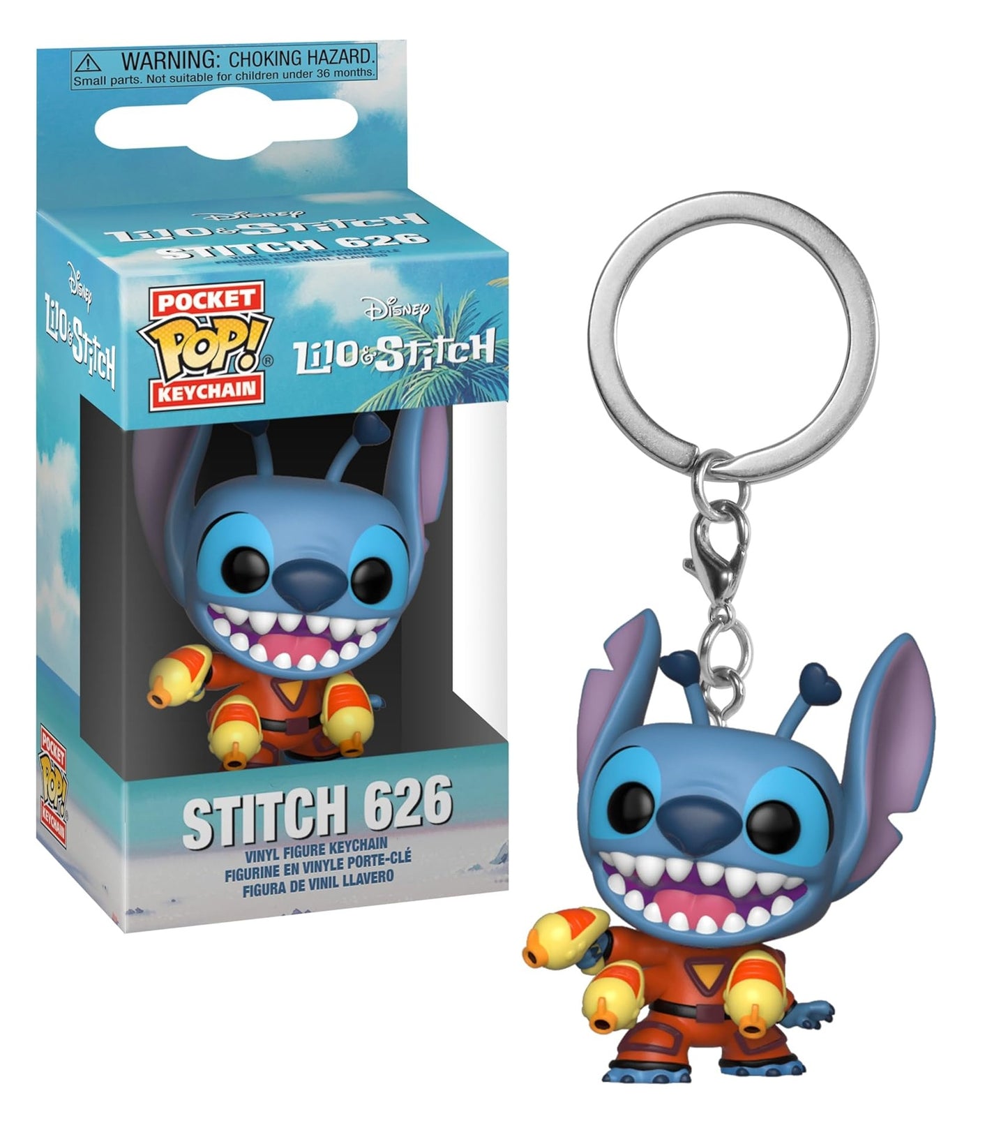 Lilo & Stitch Pocket Pop Sleutelhanger Stitch met geweer