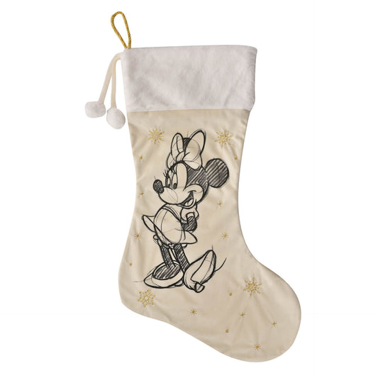 Disney Minnie Mouse Velvet Christmas Stocking
