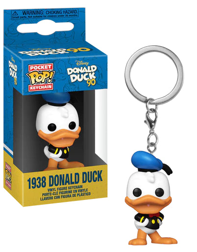 Maak je Disney-collectie compleet met deze Pop! Sleutelhanger van Donald Duck uit 1938. Vier zijn mijlpaalverjaardag in stijl!