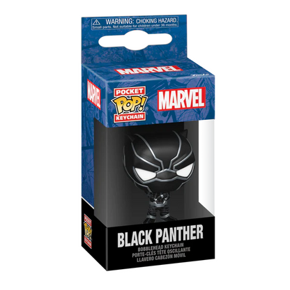 Neem de Pop! Keychain Black Panther mee op je avonturen en ga met deze held aan je zijde op een heldhaftige missie.