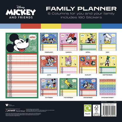 Mickey and Friends calendar for 2024