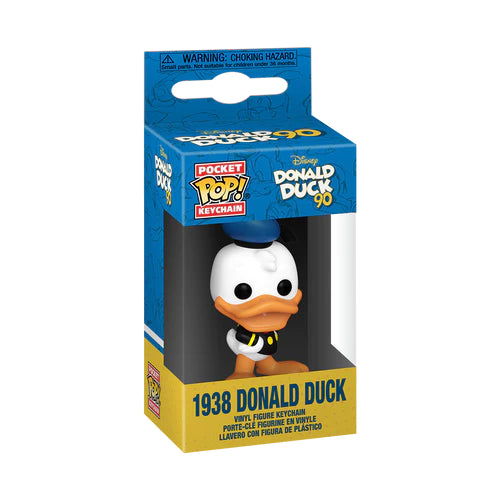 Haal de 90e verjaardag van Donald Duck in huis met deze leuke Pop! Sleutelhanger. Een must-have voor elke Disney-fan!