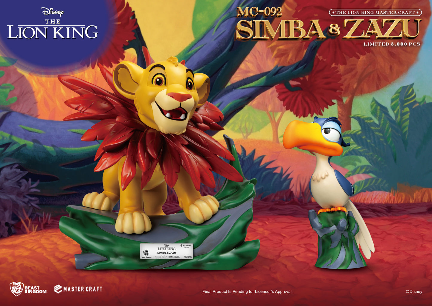 Beast Kingdom Simba & Zazu Beelden (Pre Order)