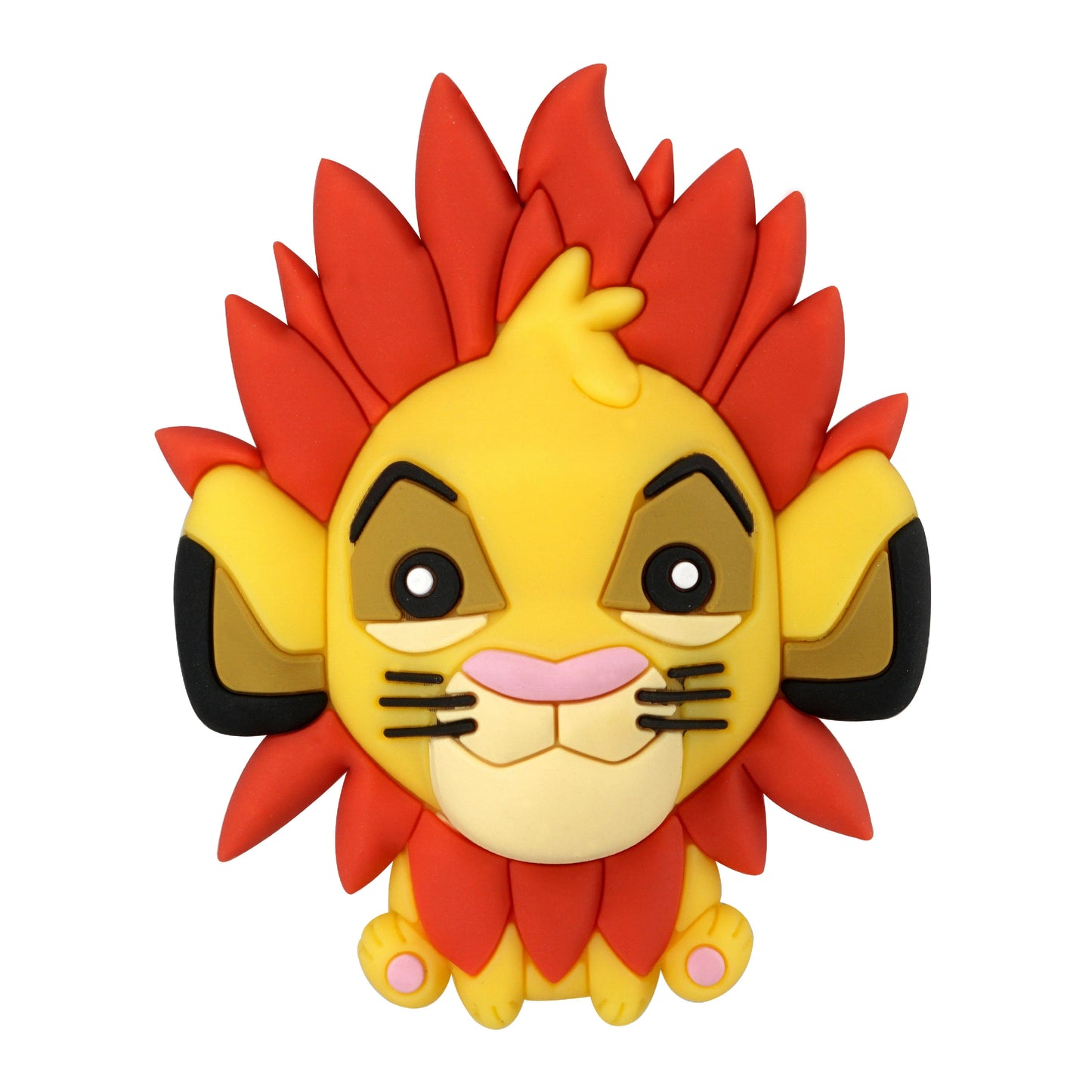 Lion King Simba 3D Foam Collectible Magneet met levendige kleuren en gedetailleerd ontwerp, ideaal voor elke magnetische ondergrond en perfect voor Disney-fans.