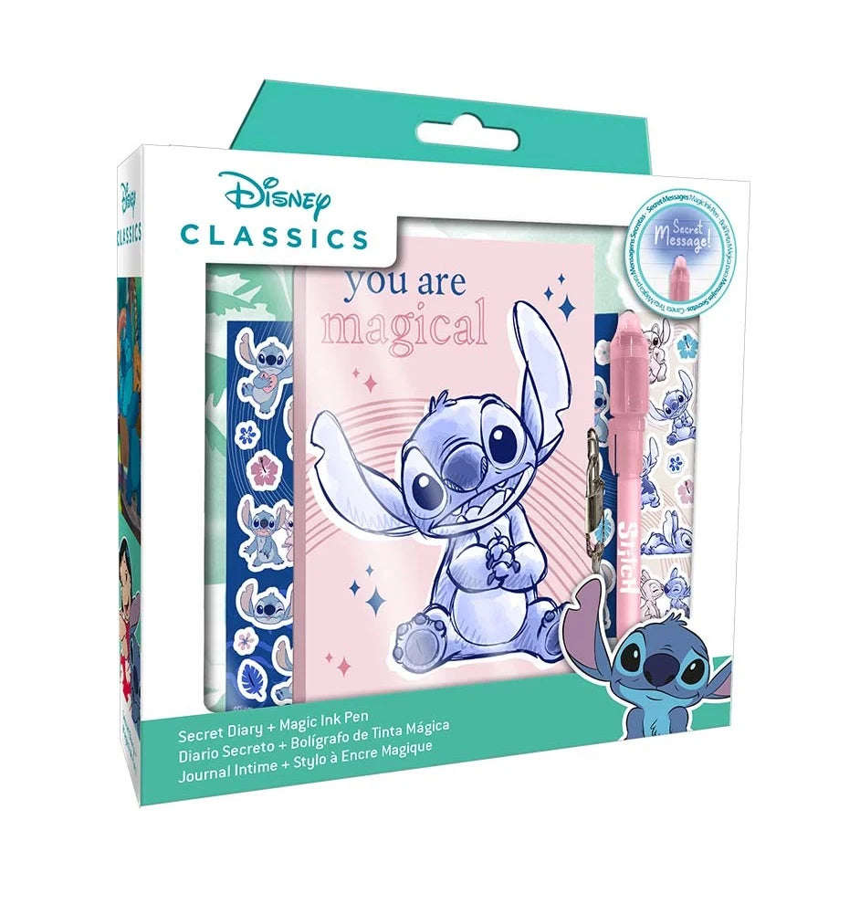 Disney Stitch Journal Set with Stickers