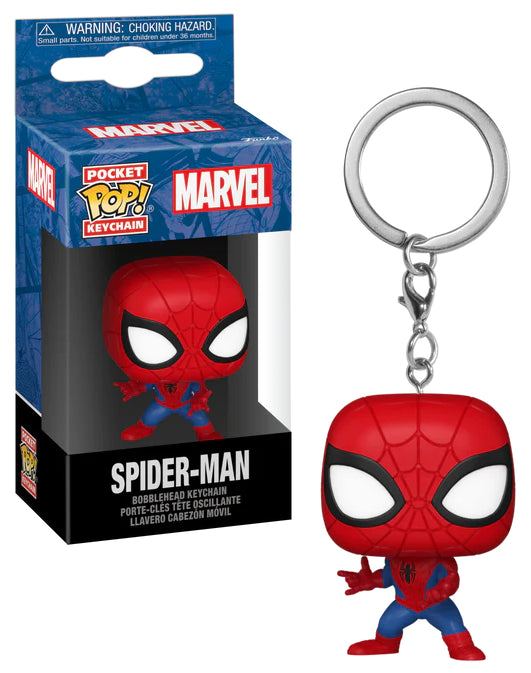 Pop! Sleutelhanger Spider-Man, een stoere toevoeging aan je Marvel New Classics collectie, klaar voor elk heldhaftig avontuur.