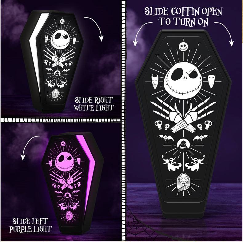 Nightmare Before Christmas LED Lamp, geïnspireerd door Tim Burton's film, voor een unieke en spookachtige sfeer.