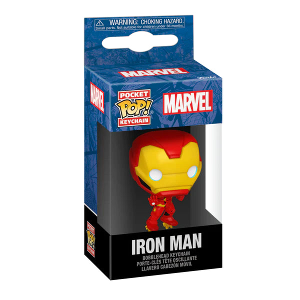 Iron Man Pop! Sleutelhanger brengt vindingrijkheid en stijl, perfect voor Marvel-fans die hun heldenteam willen versterken.