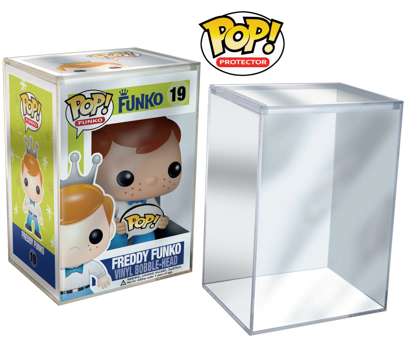 UV Pop! Protector hard case voor Funko Pop! vinyl figuren, geschikt voor standaardmaat Pop! dozen, beschermt tegen UV-bleking en laat alle zijden van je collectible zien.