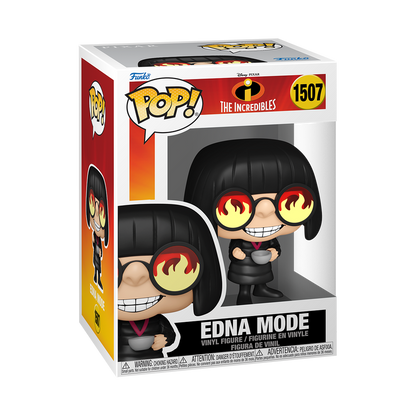 Laat de mode-icoon uit The Incredibles je collectie versterken! Met haar bril die haar laatste succes weerspiegelt, is Edna Mode klaar om je te inspireren met haar onmiskenbare stijl en creaties. Vier het 20-jarig jubileum van Disney Pixar’s The Incredibles door haar toe te voegen aan je heldenreeks!