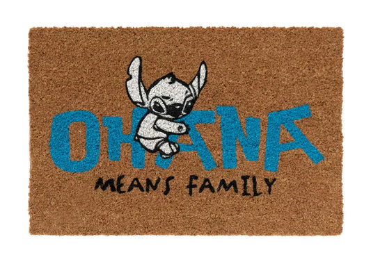 Disney Stitch Ohana bedeutet Familien-Fußmatte