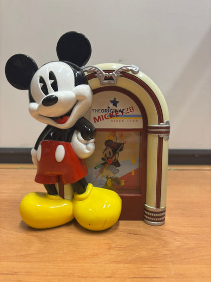 Vintage Mickey Mouse Jukebox Klok en Spaarpot