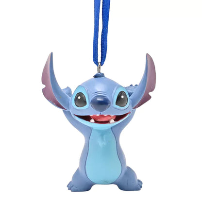 Schattige Disney Stitch hangdecoratie in resin, geïnspireerd door Lilo & Stitch, perfect voor een speelse toevoeging aan je kerst- of kamerdecoratie.