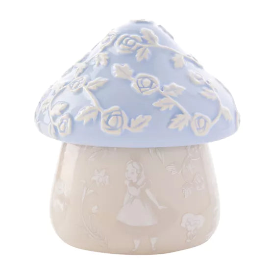 Beleef de magie van Alice in Wonderland met onze unieke mushroom trinket box, perfect voor het opbergen van kostbaarheden of als decoratief element.