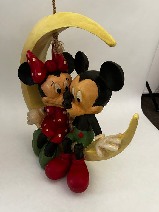 Vintage Mickey und Minnie Mouse 'On The Moon'