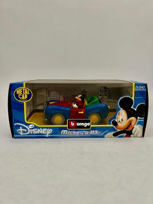 Metal Car Bburago Mickey Mouse 113 1:24 - Started With The Mouse