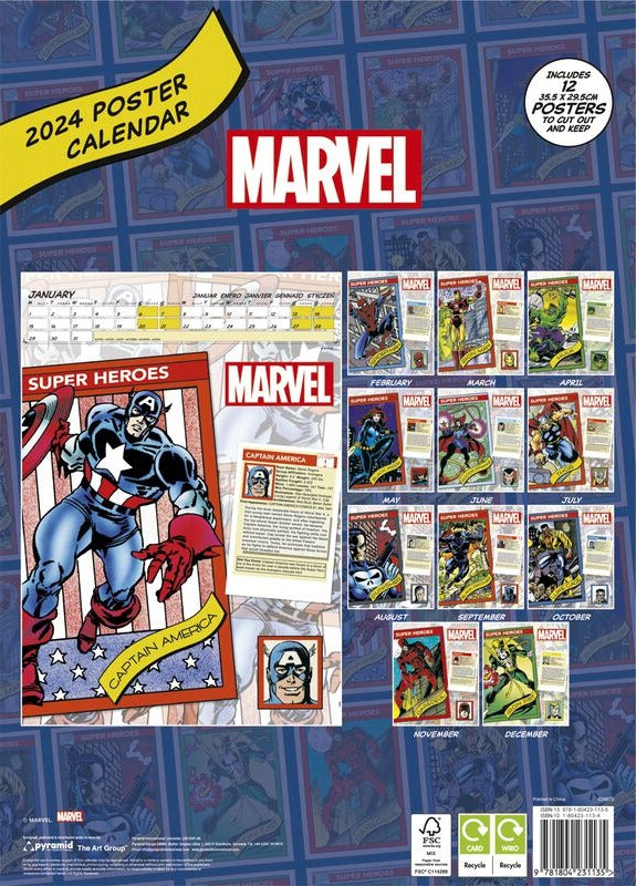 Marvel-Superhelden-Kalender 2024