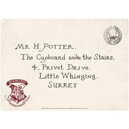 Wandbord Harry Potter (Letters)