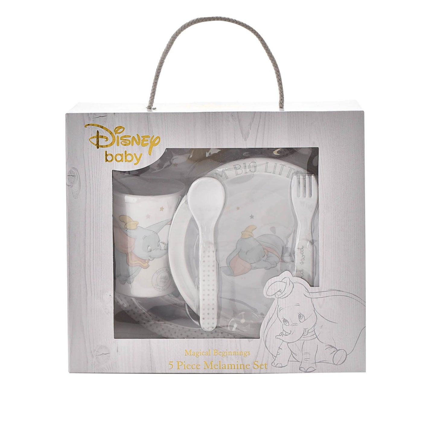 Disney Baby Dumbo 5-delige Ontbijtset - Started With The Mouse