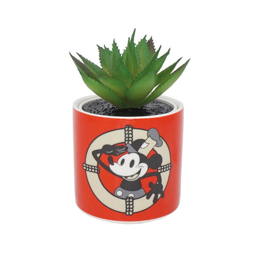 Disney 100 Mickey Mouse Plant Pot 'With Artificial Plant'