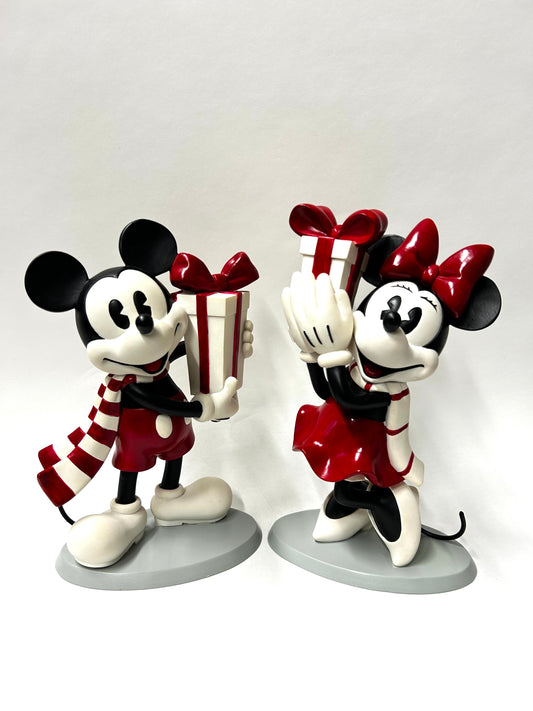 Mickey en Minnie Mouse beeld ‘A christmouse gift’ - Started With The Mouse